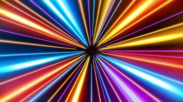 Abstract Tunnel Speed Light Starburst Background Dynamic Technology Concept, Illustration vector