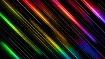 Abstract Colorful Lines of Light, Isolated and Easy to Edit, Illustration vector
