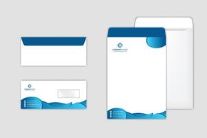 Corporate Envelope Template set vector