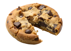 An Half Eaten Chocolate Cookie With Crumb Transparent png