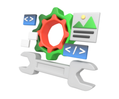 Software engineering and development the build concept png