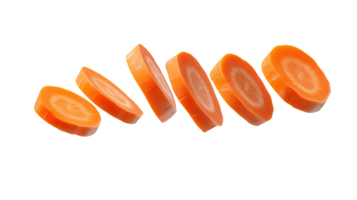 Carrot slice isolated transparent objects png