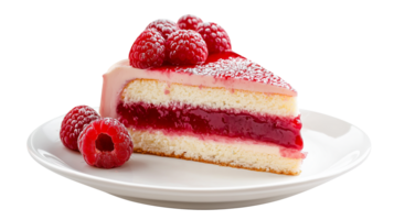 Raspberry cheese cake transparent isolated png