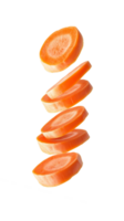 Carrot slice isolated transparent objects png