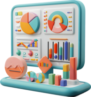 uma monitor com gráficos e gráficos em isto png