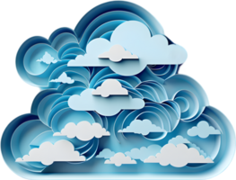 Clouds, paper cutouts, blue, paper cutouts, paper cutouts, paper cut png