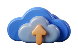 A cloud with an arrow pointing up png