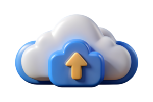 A cloud with an arrow pointing up png
