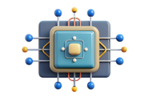 A computer processor with many pins on it png