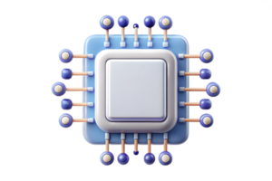 Isometric Flat AI Powered Circuit Frame concept as A clean border frame featuring intricate digital circuits on the left and right sides leaving ample copy space in the center. The png