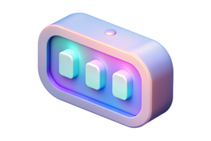 A colorful button with four buttons on it png