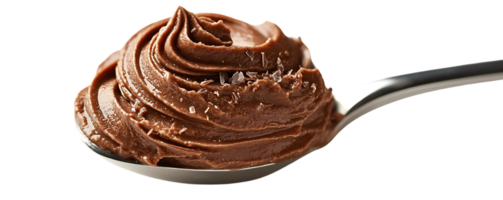 Chocolate Mousse Spooned with a Transparent Background png