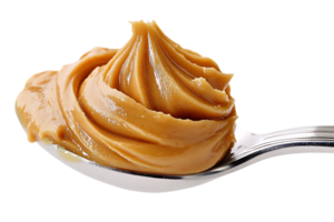 Peanut Butter on a Spoon with Transparent Background, Delicious and Creamy Peanut Butter, Perfect for Sandwiches, Smooth Texture, Healthy and Nutritious, Spreadable Peanut Butter, Delicious Snack png