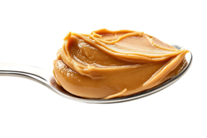 Peanut Butter Spoonful, Creamy and Delicious, Isolated on Transparent Background png