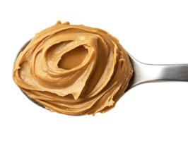 Peanut Butter in a Spoon, Transparent Background, Creamy Peanut Butter, Delicious Spread, Healthy Snack png