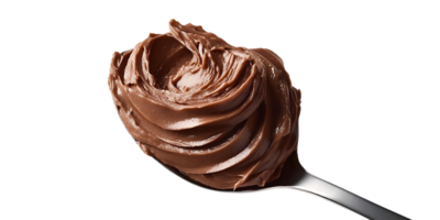 Chocolate Spread on Spoon with Transparent Background png