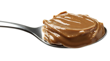 Spoonful of Smooth Peanut Butter on a Transparent Background png