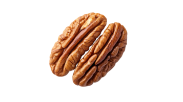 Pecan Nut Isolated on Transparent Background, Shell, Nut, Brown, Close-up, Texture, Detail, Healthy, Food, Snack, Delicious, Isolated, Background, Transparent, Single Pecan Nut, Brown Pecan, Pecan Shell, Pecan Texture, Isolated Pecan Nut, Single Nut, Natu png