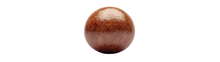 A Shiny Brown Egg with a Transparent Background, Perfectly Isolated png