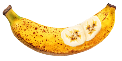 A Ripe Banana with a Transparent Background, Perfect for Your Next Project png