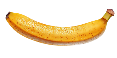 een rijp geel banaan met een transparant achtergrond, perfect voor digitaal ontwerp projecten png