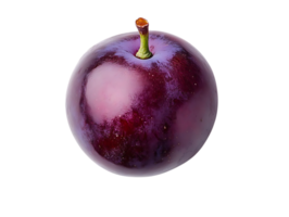 A Single Plum with a Transparent Background, Isolated and Ready for Use. png