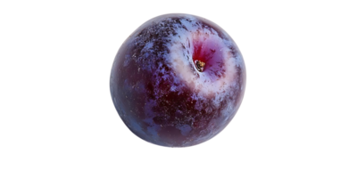 A Single, Ripe Plum with a Transparent Background png