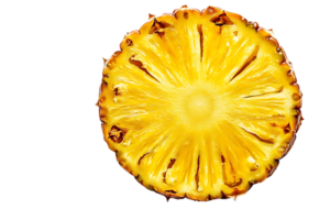 A Sliced Pineapple with a Transparent Background, Perfect for Adding to Your Next Tropical Design png