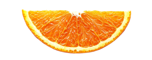 A Slice of Orange with a Transparent Background, Perfect for Your Design Needs png