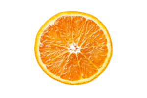 A Juicy Slice of Orange with a Transparent Background, Perfect for Your Next Project or Design png