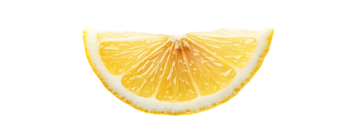 A Slice of Lemon with a Transparent Background - A Vibrant and Refreshing Image for Your Projects png