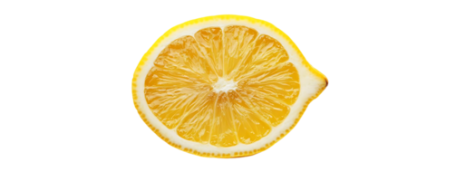 A Freshly Sliced Lemon with a Transparent Background, Perfect for Your Next Design Project png