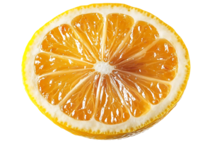 A Freshly Sliced Lemon with a Transparent Background, Perfect for Adding a Zesty Touch to Your Designs png