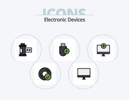 Devices Line Filled Icon Pack 5 Icon Design gadget computers gadget gadget devices vector