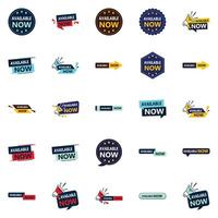 Available Now 25 element Banners Pack for Stunning Visuals and Results vector