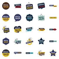 25 Distinctive element Designs in the Mega Sale Bundle Perfect for Making Your Brand Stand Out vector