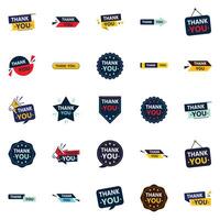25 Unique element Designs for Showing Appreciation vector