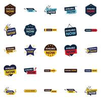 Versatile and Unique Available Now 25 element Banners for Unlimited Design Possibilities vector