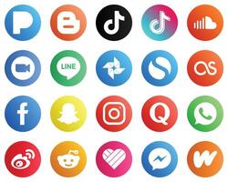 20 Minimalist Social Media Icons such as simple line soundcloud and icons Professional and high definition vector