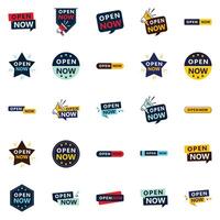 25 Customizable Open Now Signage Templates vector