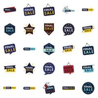 25 Final Sale Call to Action Enhancers for E Commerce Websites vector
