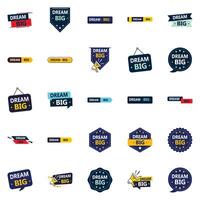 25 element Designs to help you manifest your big dreams Dream Big vector