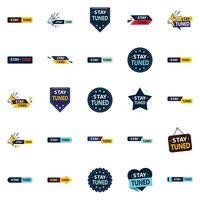 25 Versatile element designs for a new and flexible look Stay Tuned vector