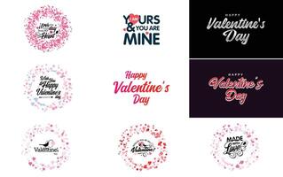 Love word art design with a heart shaped background and a bokeh effect vector