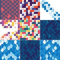 element background with an illustration of an abstract texture featuring squares suitable for use as a pattern design for banners posters flyers cards postcards covers brochures pack of 9 available vector