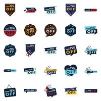 Take Advantage of the Up to 70 Off element Pack 25 High Impact Designs for Maximum Discounts vector
