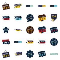 Take Advantage of the Up to 70 Off element Pack 25 High Impact Designs for Maximum Discounts vector