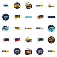 25 Innovative element Designs to Say Thanks in Style vector