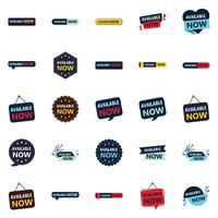 Versatile and Unique Available Now 25 element Banners for Unlimited Design Possibilities vector