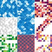 Seamless pattern of colorful blocks with a shadow effect EPS10 element format vector